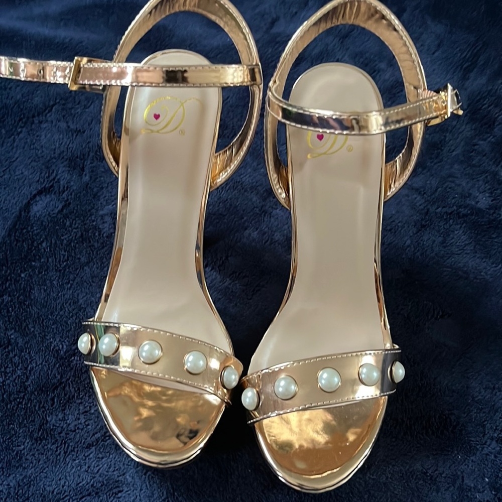 Rose gold heels